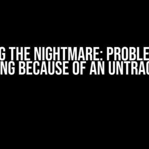 Surviving the Nightmare: Problems When Rebasining Because of an Untracked File